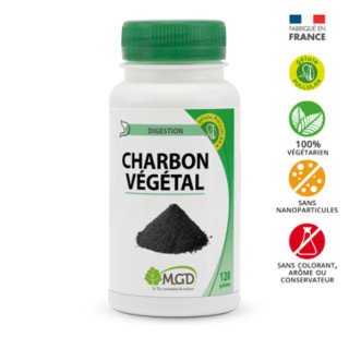 Mgd Charbon vegetale 120 gelules