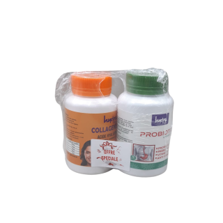 Hydra Plus Collagene Pro 60gelules+Probiotic 36gelules Pack