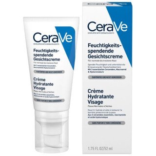 CeraVe Crème Hydratante Visage Peau Normale à Sèche | 52ml