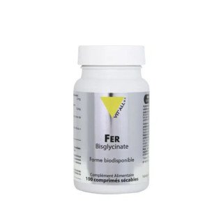 Vit'all+ Fer Bisglycinate 27mg 100capsules