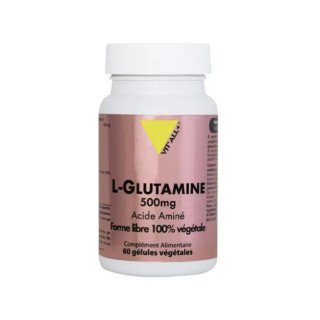 Vit'all+ L-Glutamine 500mg 60gelules