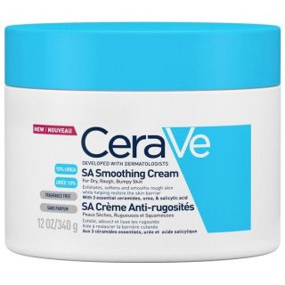 CeraVe SA Crème Anti-Rugosités Peau Sèche et Squameuse | 340g
