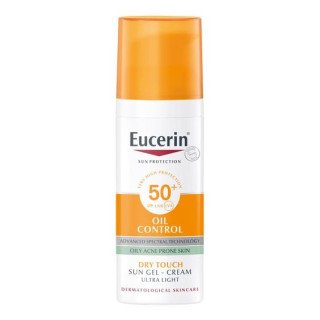 Eucerin Sun Protection Oil Control Gel-Crème Solaire Toucher Sec Spf50+ – 50ml
