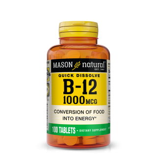 Mason Natural B-12 1000mg 100 tablets 966-100