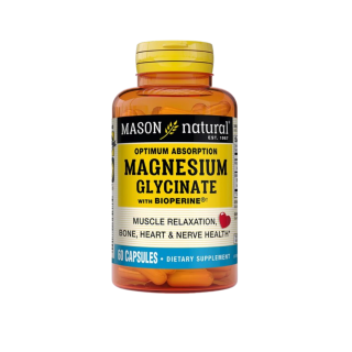 Mason Natural Magnesium Glycinate With Bioperine 60 capsules 1871-60