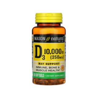 Mason Natural Vitamin D3 10000 UI 60 softgels 1623-60