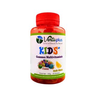Vertu plus Kids+ Multivitamines Gout Citron 60 gommes