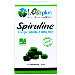 Vertu plus Spiruline 100cp