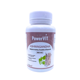 Powervit Ashwaganda 300mg 60gelules