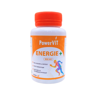 Powervit Energie+ 500mg 60gelules