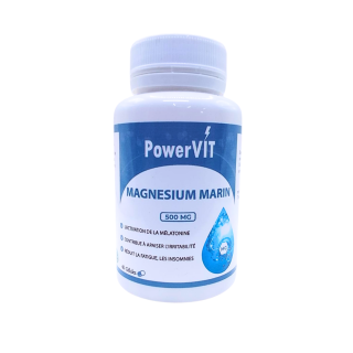 Powervit Magnesium Marin 500mg 60gelules
