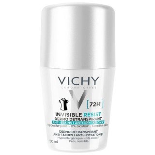 Vichy Déodorant Roll-On Invisible Resist Dermo-Détranspirant Anti-Taches Anti-Irritations 72h – 50ml
