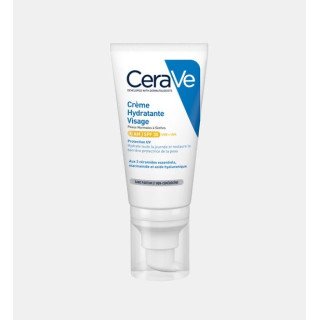 CeraVe Crème Hydratante Visage Peau Normale à Sèche Spf50 – 52ml