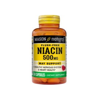 Mason Natural Flush-free Niacin 500mg 60 capsules 1499-60