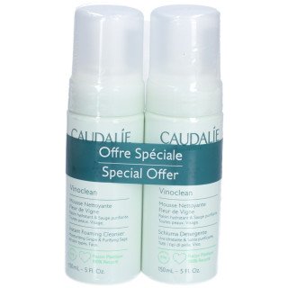 Caudalie Vinoclean Duo Mousse Nett fleur de vigne 2*150ml